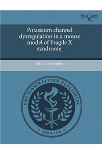 Potassium Channel Dysregulation in a Mouse Model of Fragile X Syndrome.