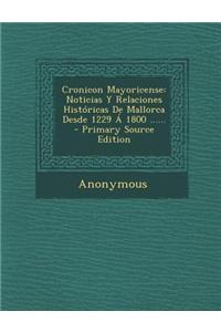Cronicon Mayoricense