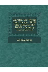 Annalen Der Physik Und Chemie, Neun Und Siebzigster Band - Primary Source Edition