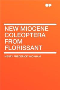 New Miocene Coleoptera from Florissant