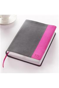 KJV Super Giant Print Lux-Leather Grey/Pink
