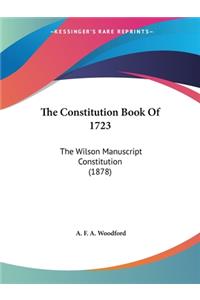Constitution Book Of 1723
