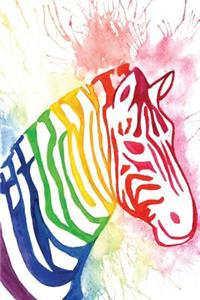 Rainbow Zebra Journal