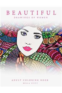 Adult Coloring Book Beautiful Drawings of Women