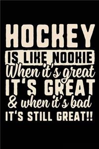Hockey Is Like Nookie When It's Great & When It's Bad It's Still Great!!