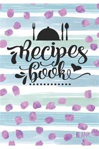 Recipes Book Blank
