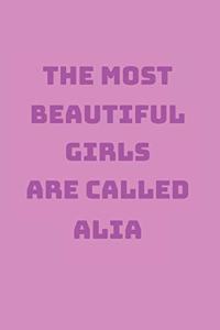 Alia Girl Woman Notebook