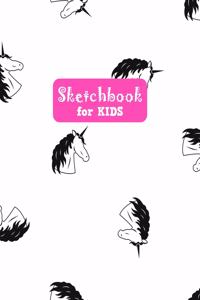 Sketchbook for Kids: Unicorn Large Sketch Book for Drawing, Writing, Painting, Sketching, Doodling and Activity Book- Birthday and Christmas Gift Ideas for Kids, Girls, 