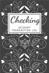 Checking Account Transaction Log