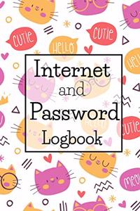 Internet and Password Logbook
