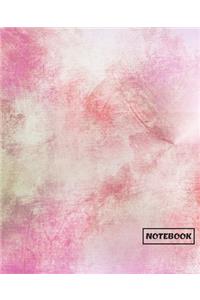 Notebook: Lined Notebook Journal Pink Watercolor V2 - 110 Pages - Large (7,5 x 9,2 inches)