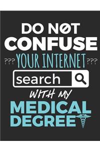Do Not Confuse Your Internet Search With My Medical Degree