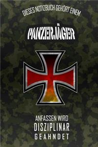 Dieses Notizbuch gehört einem Panzerjäger. Anfassen wird disziplinar geahndet