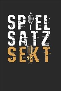 Spiel Satz Sekt