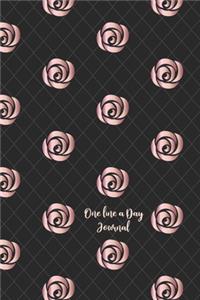 One Line A Day Journal: Rose Roses One Line A Day Journal To Write In, Five-Year Memory Book, Diary, Notebook, Lined Blank Pages