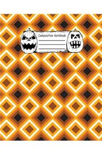 Abstract Halloween Pattern Volume 23 College Ruled Journal