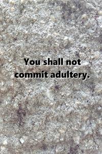 2020 Weekly Planner Religious Theme 6th Commandment Modern Stone