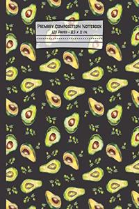 Avocados Primary Composition Notebook