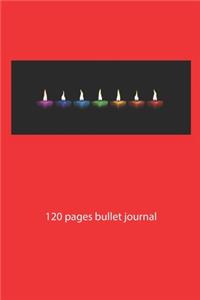 christmas notebook dot grid candle notebook bullet journal