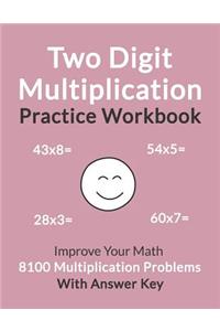 Two Digit Multiplication Practice Workbook