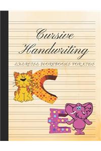 Cursive Handwriting Exercise Workbooks for Kids