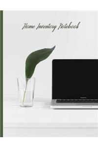 Laptop Computer and Glass with Leaf