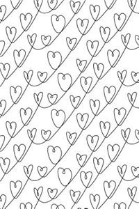 Journal Notebook Scribbly Hearts Pattern 1