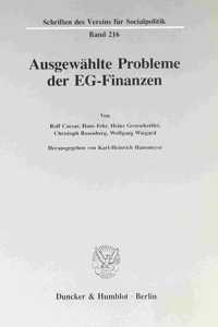 Ausgewahlte Probleme Der Eg-Finanzen