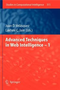 Advanced Techniques in Web Intelligence -1