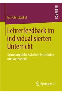 Lehrerfeedback Im Individualisierten Unterricht