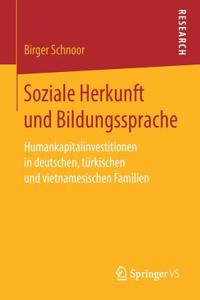 Soziale Herkunft Und Bildungssprache