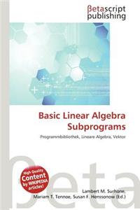Basic Linear Algebra Subprograms