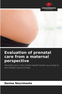 Evaluation of prenatal care from a maternal perspective