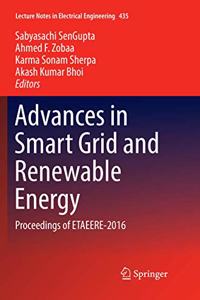 Advances in Smart Grid and Renewable Energy