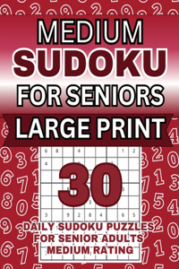 Medium Sudoku for Seniors Large Print