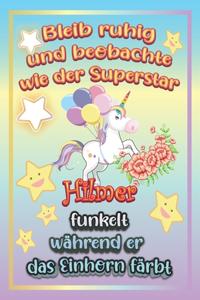Bleib ruhig und beobachte wie Superstar Hilmer funkelt während sie das Einhorn färbt