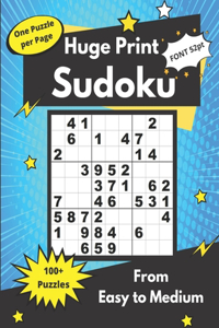 Huge Print Sudoku from Easy to Medium