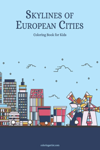 Skylines of European Cities Coloring Book for Kids