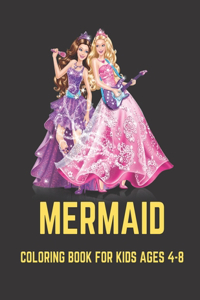 Mermaid Coloring Book for Kids Ages 4-8