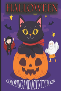 halloween coloring and activity book