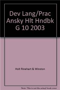 Dev Lang/Prac Ansky Hlt Hndbk G 10 2003