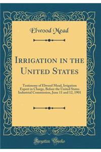 Irrigation in the United States: Testimony of Elwood Mead, Irrigation Expert in Charge, Before the United States Industrial Commission, June 11 and 12, 1901 (Classic Reprint)