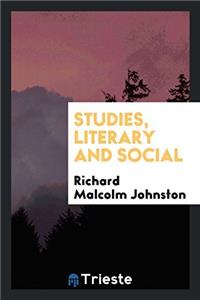 Studies, literary and social