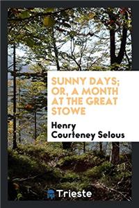 Sunny Days; Or, a Month at the Great Stowe