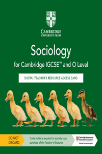Cambridge Igcse(tm) and O Level Sociology Digital Teacher's Resource Access Card
