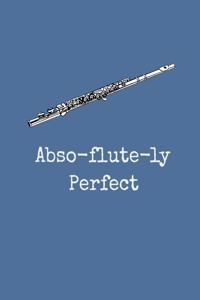 Abso-flute-ly Perfect: A Musicians Practice Planner For Marching Band, Orchestra, Rock Bands, Pop Bands And Other Musical Ensembles