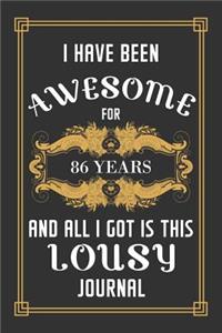 86th Birthday Journal
