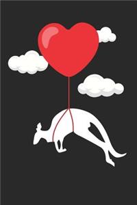 Valentine's Day Notebook - Valentine's Day Gift for Animal Lover - Valentine's Day Kangaroo Journal - Kangaroo Diary