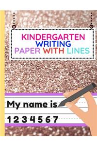 Kindergarten Writing Paper With Lines