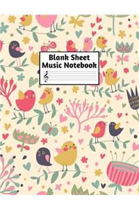 Blank Sheet Music Notebook